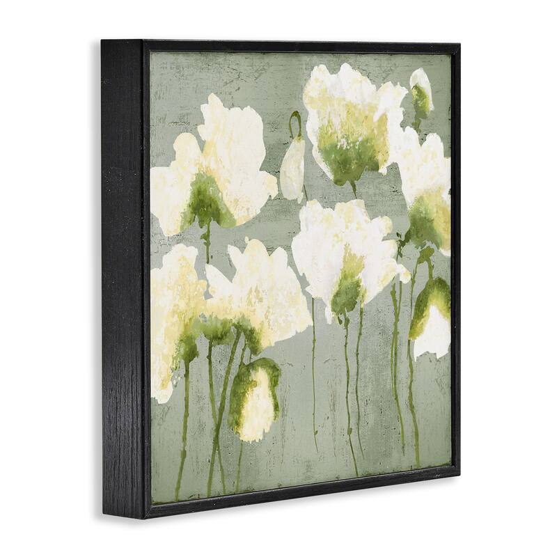 Stupell Modern White Flower Blooms Framed Giclee Art Design By Vanessa Austin