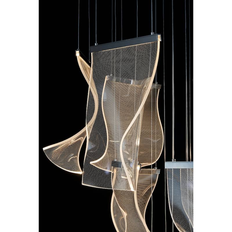 Luxury LED modern Chandelier 24 lights for Foyer staircase or hallway