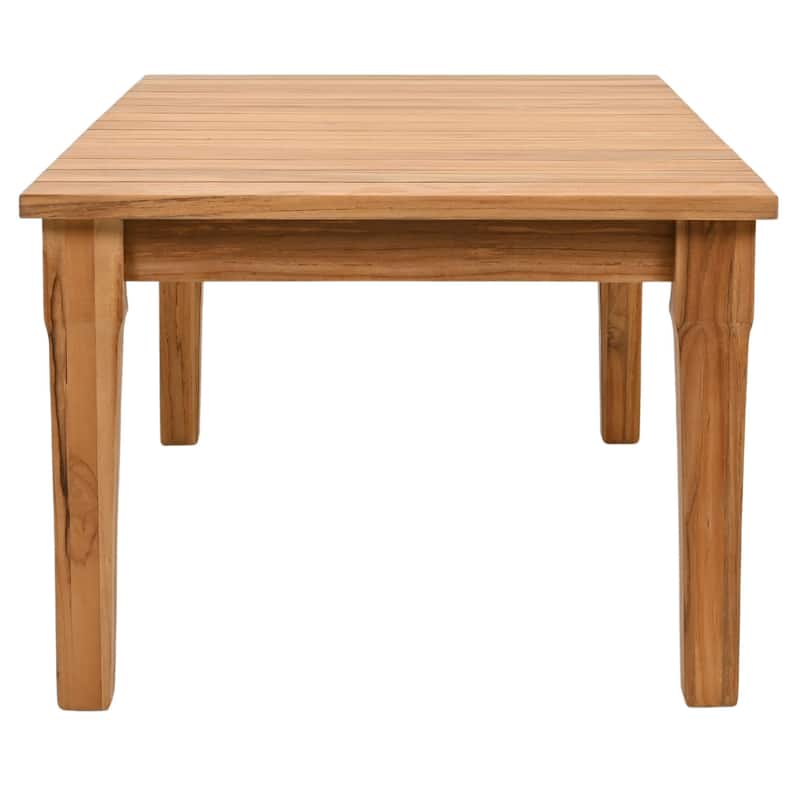 SAFAVIEH Couture Kathern Wood Patio Coffee Table. - 47.4" x 26.4" x 18.5" - 47"W x 26"D x 19"H