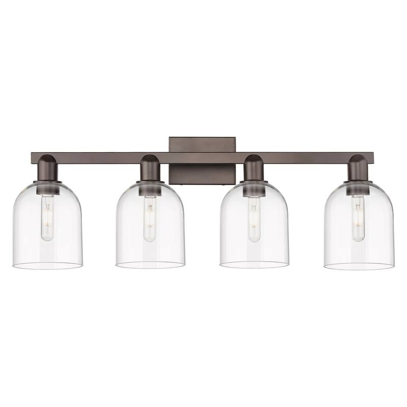 Innovations Lighting Endless Possibilities Arcadia - Bella - 4 Light 33" Bath Vanity Light - Clear/Oil Rubbed Bronze