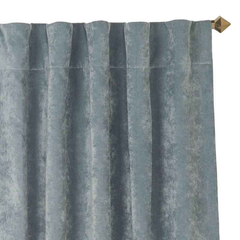 Padma Velvet 50x84 Back-Tab Curtain Panel (Single Panel)