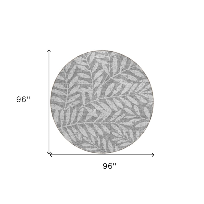 HomeRoots Floral Transitional Rectangle Outdoor Rug