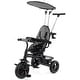 preview thumbnail 1 of 16, Costway Toddler Tricycle, 7 in 1 Push Trike with Adjustable Canopy Grey