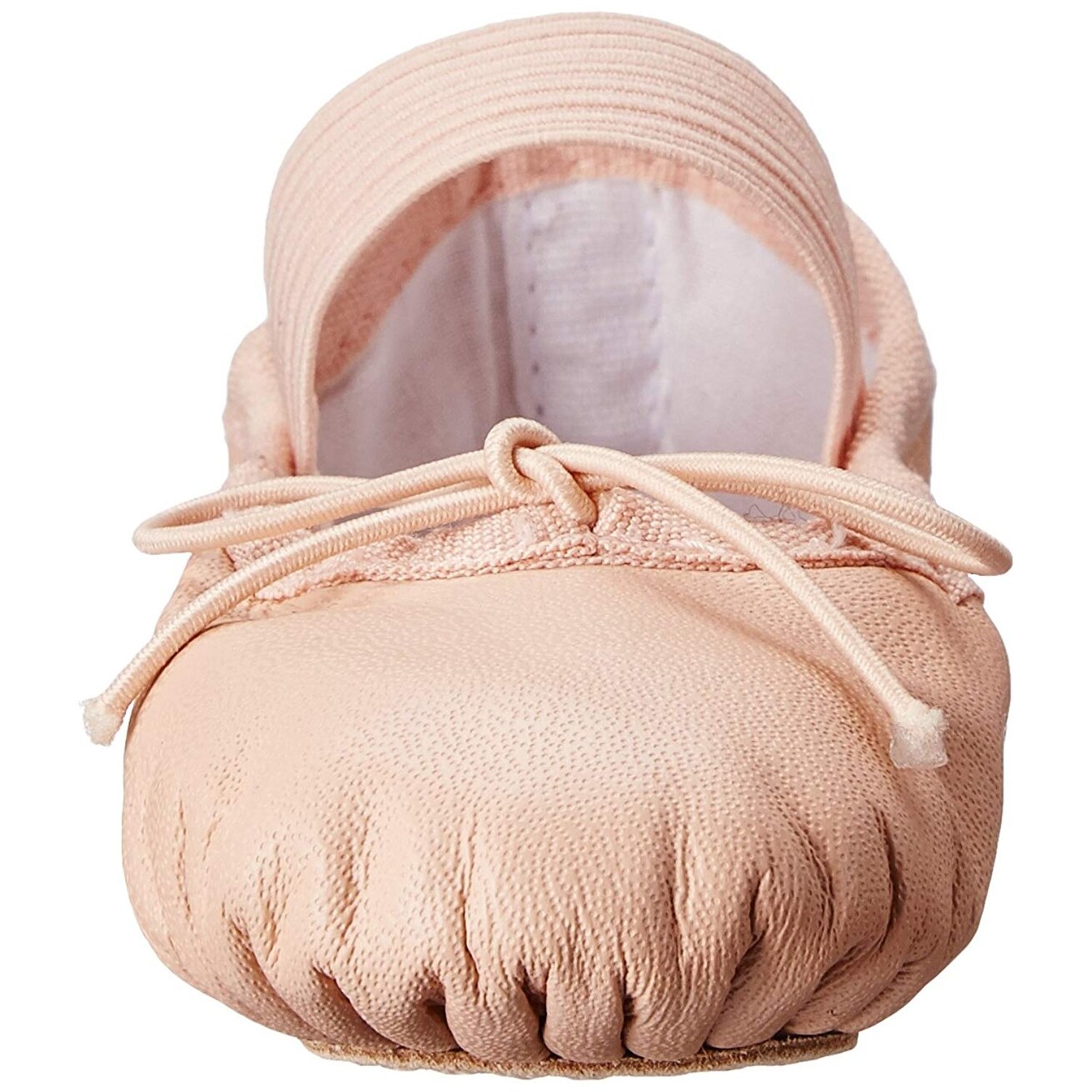 Kids Bloch Girls Dansoft Leather Bungee Ballet Flats