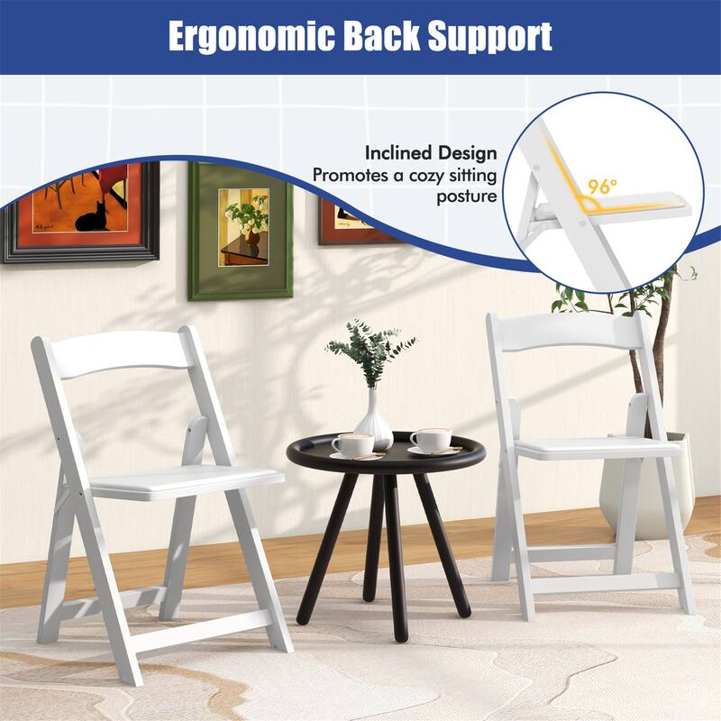 Gymax Set of 8 Dining Chairs w/ Rubber Wood Legs & Padded Seat for