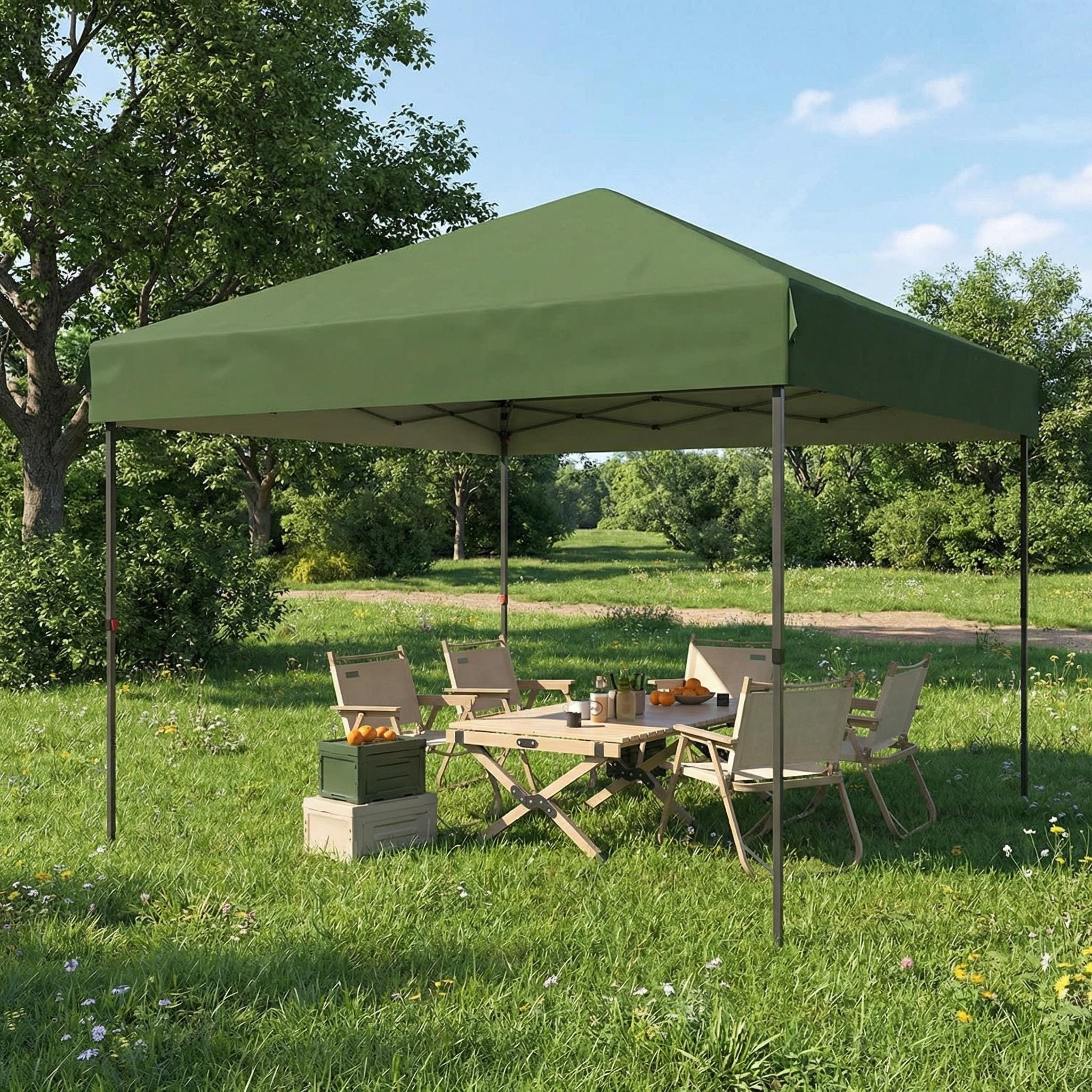 Pop Up Canopy Tent, Adjustable Height
