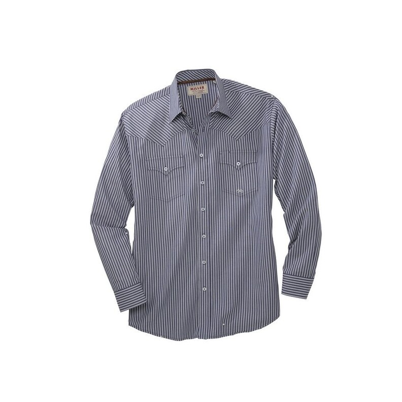 Shop Miller Ranch Western Shirt Mens L S Stripe Button Navy S