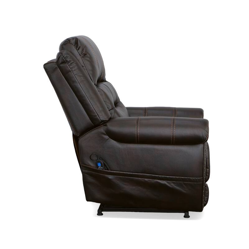 Oscar Molasses Power Lift Recliner with Right-Hand Control & Power Headrest by Flexsteel