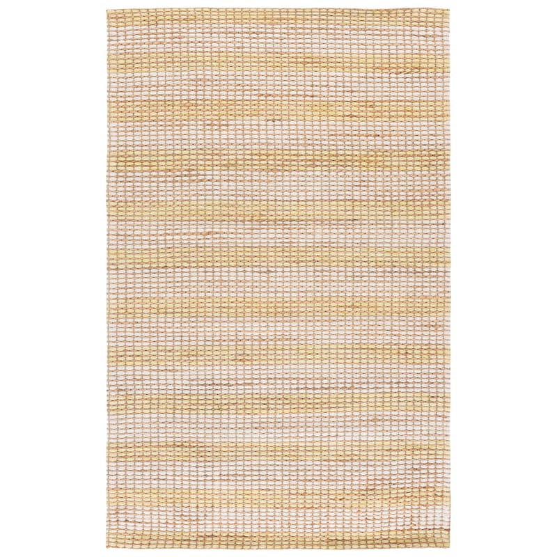 Martha Stewart by SAFAVIEH Handmade Halldis Jute Rug - 4' x 6' - Natural/Yellow