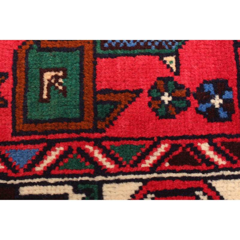 ECARPETGALLERY Hand-knotted Teimani Light Red Wool Rug - 2'9 x 4'8