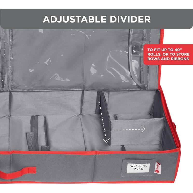 Hold N' Storage - Wrapping Paper Storage Container. Fits up to 27 Rolls 1.37" Diam.