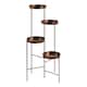 Kate and Laurel Finn Metal Multi Level Plant Stand - 10x11x44 - Bronze