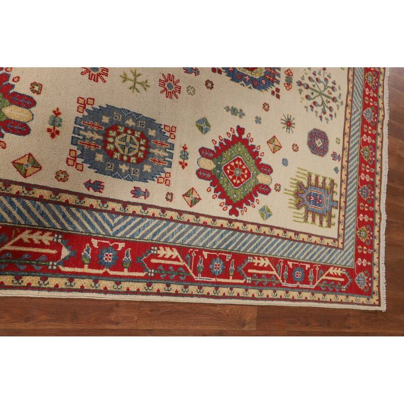 Kazak Oriental Area Rug Handmade Living Room Wool Carpet - 5'9" x 8'0"
