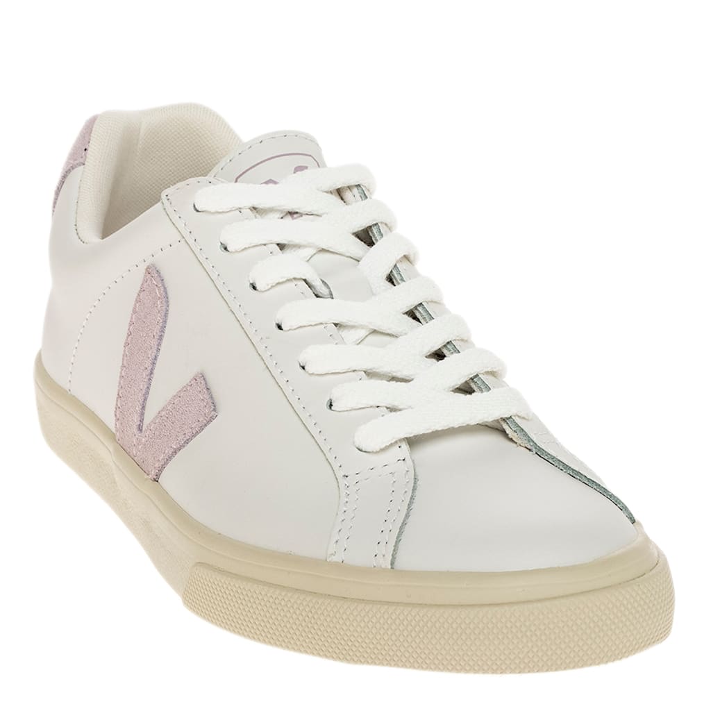 Veja Women's Esplar Sneakers in White with Lavender