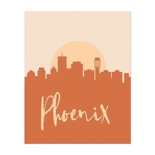 Phoenix Arizona Maps City Cityscape Coordinates Love Art Print/Poster ...