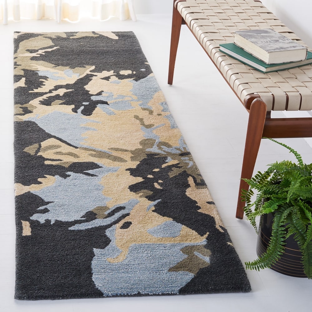 SAFAVIEH Handmade Bella Tinatin Modern Floral Wool Rug