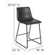 LeatherSoft Counter-height Stools (Set of 2)
