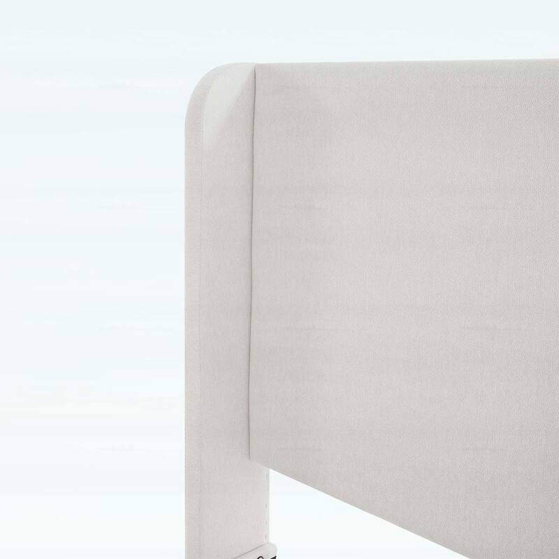 Minimalist Designs High Headboard Upholstered Platform Bed