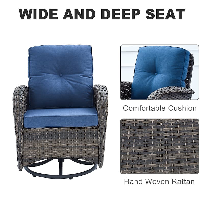 Outdoor Swivel Rocking Chairs High Back