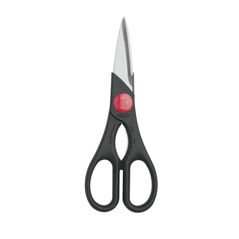 ZWILLING TWIN Kitchen Shears, Multi-Purpose, Heavy Duty, Stainless Steel Blades, Black - 1 unit - Matte Black - 1 unit