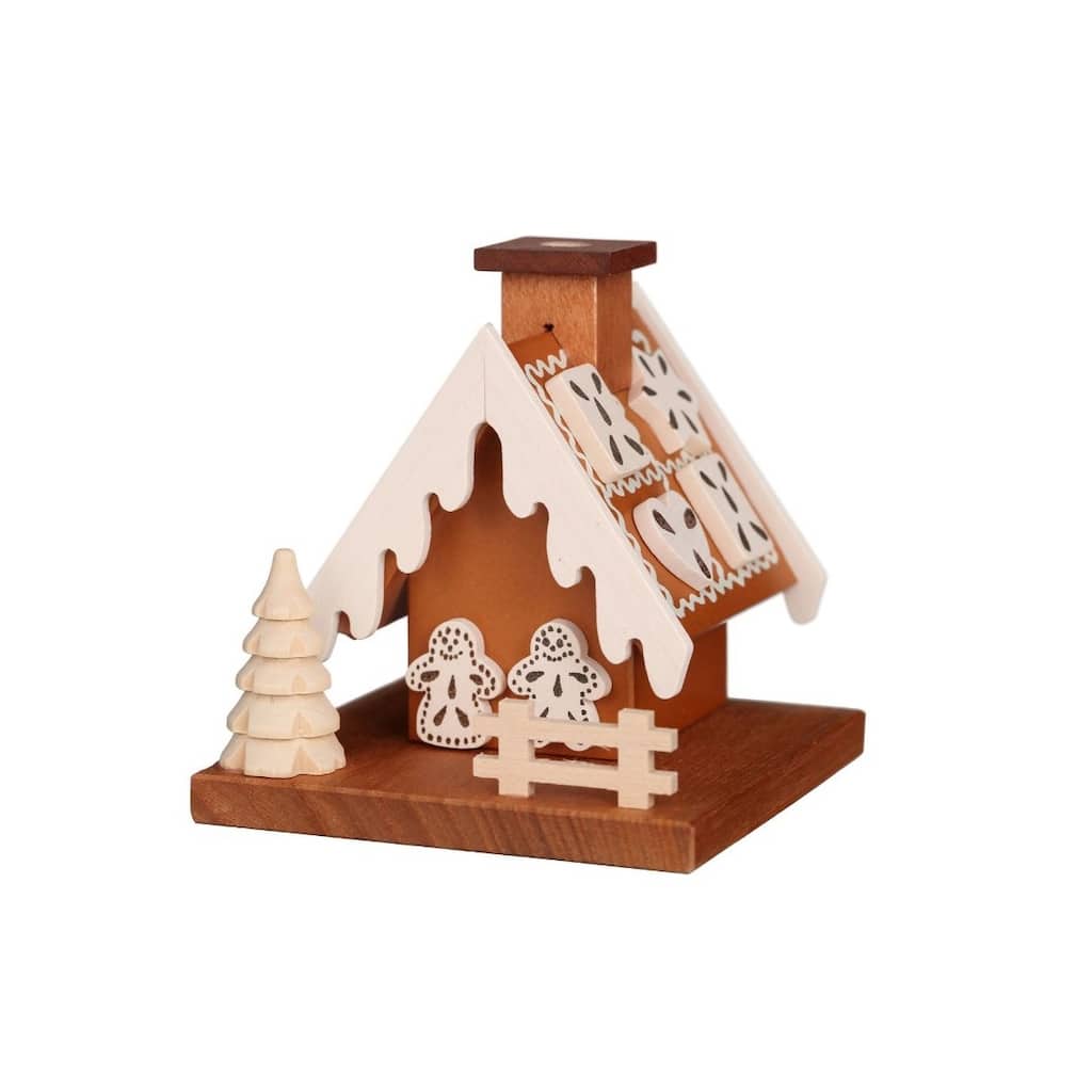 3.5" Christian Ulbricht Gingerbread House Christmas Incense Burner