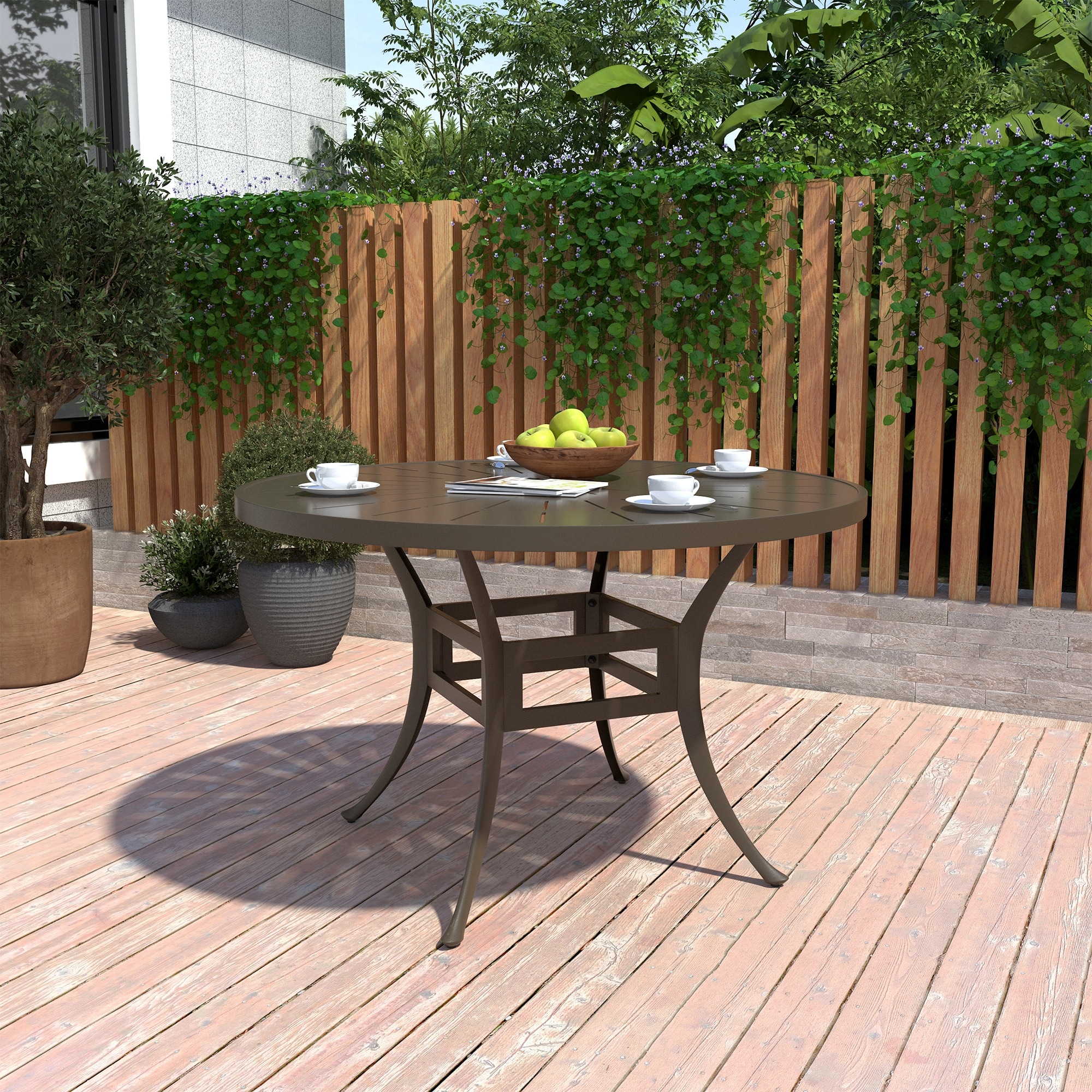 Round Outdoor Outdoor Dining Table Lowes 36