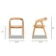 preview thumbnail 4 of 5, Simeon 21" Sculpted Oak Wood Dining Chair