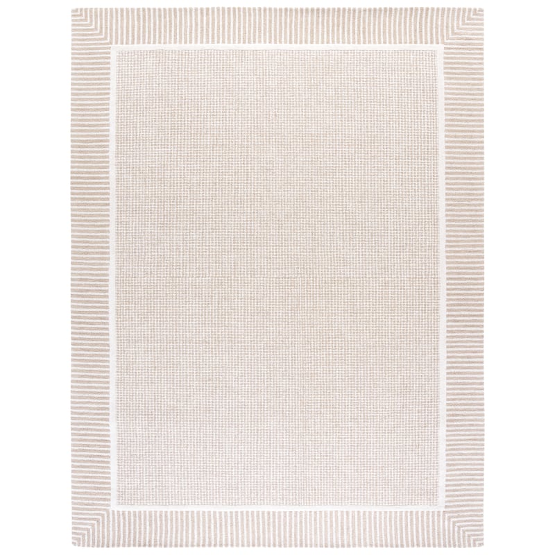 SAFAVIEH Handmade Pine Nata Modern Wool Rug - 8' x 10' - Beige/Ivory