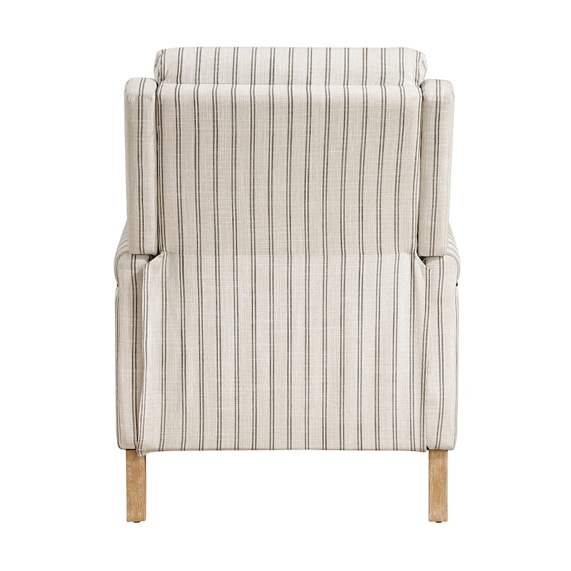 Seaford Textured Fabric Push Back Manual Reclining Chair