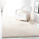 SAFAVIEH August Shag Veroana Solid 1.5-inch Thick Rug - 9' x 12' - Ivory