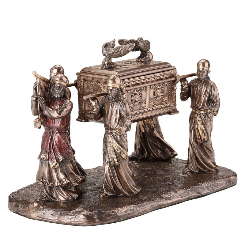 8.86 inches Length Cold Cast Bronze Ark of the Covenant Bronze Finish Figurine