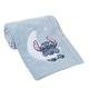 preview thumbnail 4 of 4, Bedtime Originals Disney Stitch Blue Soft Fleece Appliqued Baby Blanket