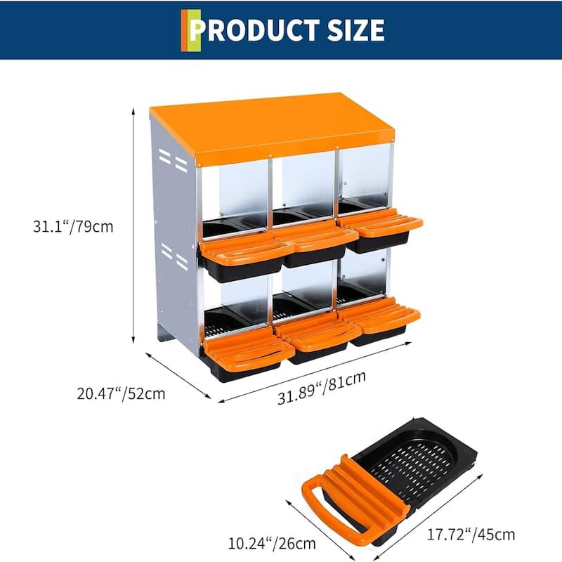 Metal Chicken Nesting Box