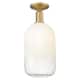 Option Brushed Brass / Opal Shade