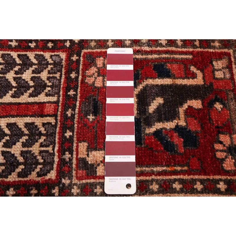 ECARPETGALLERY Hand-knotted Kayseri Vintage Red Wool Rug - 6'9 x 9'7