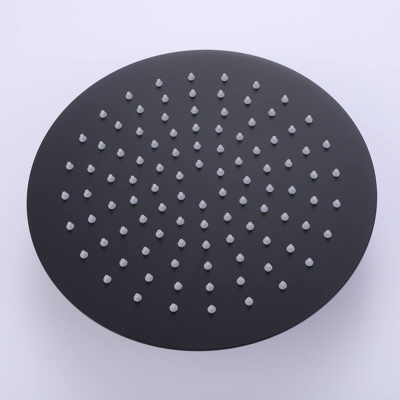 Rotatable 12'' High Pressure Rain Shower Head with Self-Cleaning and Aerating Technology