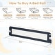 preview thumbnail 14 of 17, Gymax 2PCS 71'' Toddler Foldable Bed Rail w/ Adjustable Safety Strap