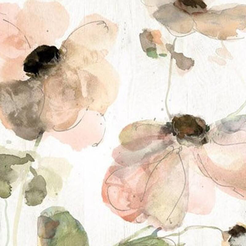 HomeRoots Set Of Two Soft Spring Pop Distressed White Framed Wall Art