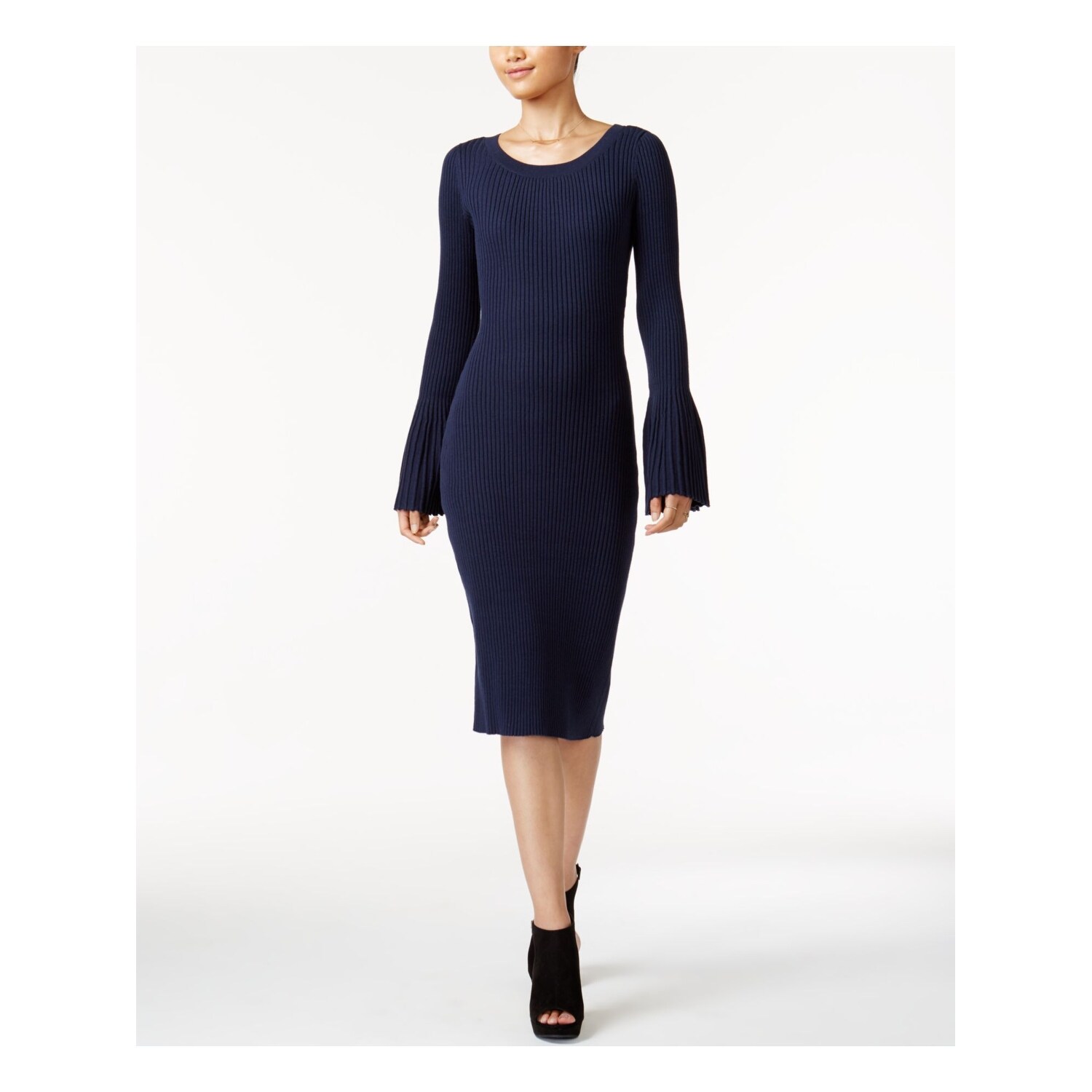 womens navy sweater dress