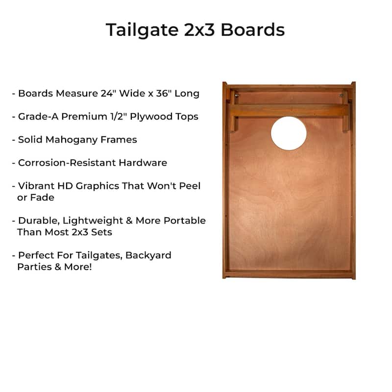 Distressed American Flag Cornhole Boards