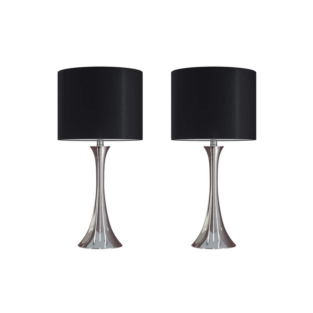 Porch & Den Bakkom 24" Metal Table Lamp (Set of 2)