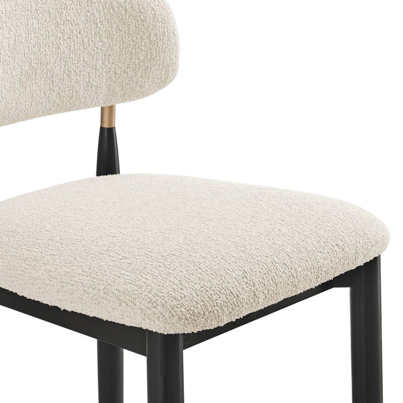 NPD Furniture Verna Boucle Dining Side Chair (Set of 2)