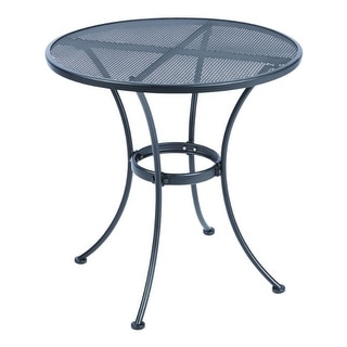Living Accents Winston Round Black Steel Bistro Table