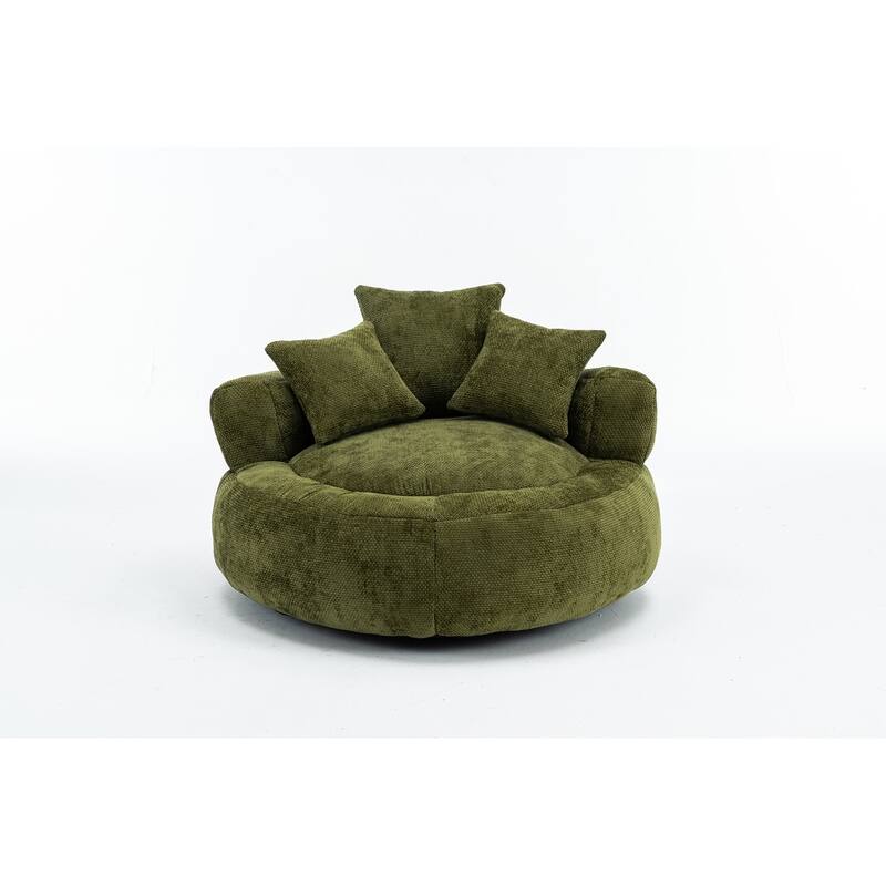 Round Bean Bag Chairs for Soft Chenille Cover