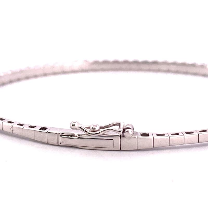 Kabella 14kt Gold Diamond Flexible Bangle (over 2 carats)