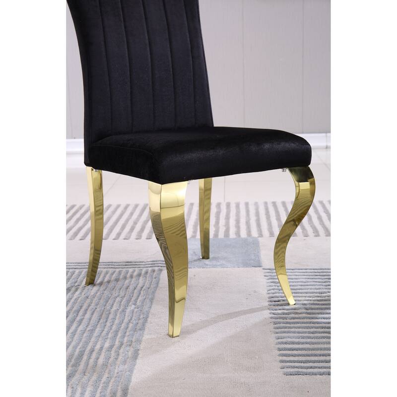 Modern Dining Chairs Set of 2,Upholstered Accent Armless Chairs