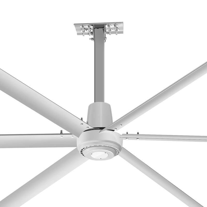 12ft HVLS Commercial 144" Ceiling Fan without Light with 6 Aluminum Blades