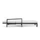preview thumbnail 12 of 62, Benton Modern Aluminum Lounge Outdoor Double Chaise with Cushion - N/A