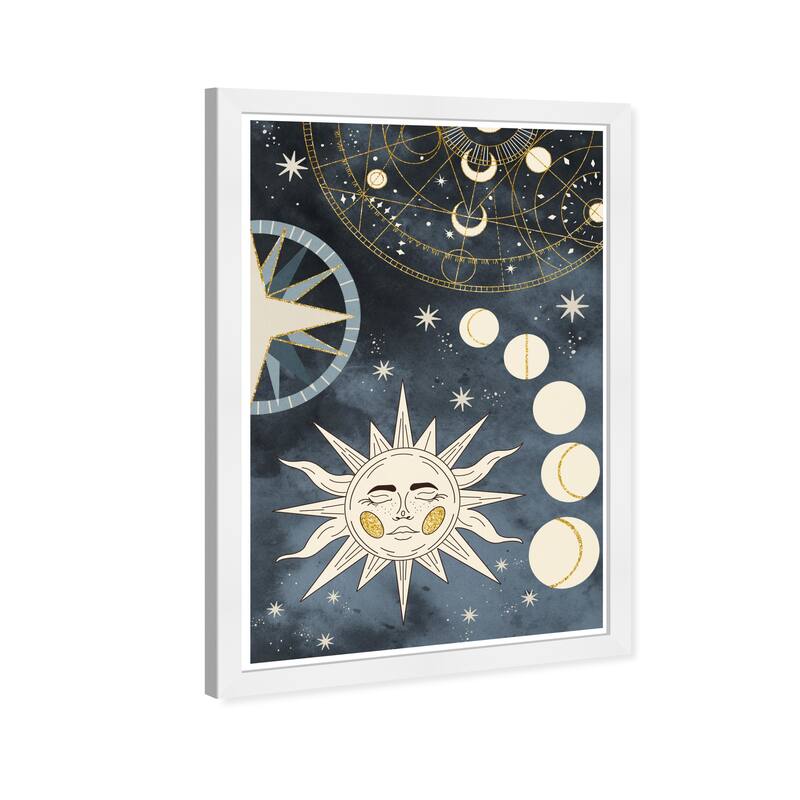 Wynwood Studio Prints Astronomy and Space Celestial Map Blue and Modern & Contemporary Wall Art Canvas Print