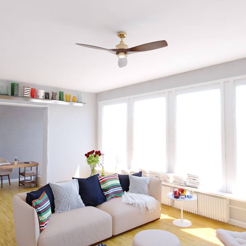 Bellevue Garrett 52" 3 Blade LED Ceiling Fan with Remote Control